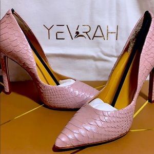 Yevrah Elaine Pink Heels/ Hand Crafted in Brazil